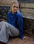 Relaxed_fit_sweatshirt_in_cobalt_blue and grey marl joggers
