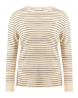 luxurious rib fabric long sleeved t shirt
