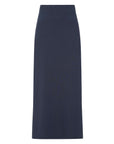 Navy blue skirt on a white background