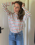 Sadie Midweight Organic Cotton Cherry Breton T-Shirt