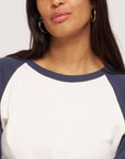 organic cotton_Raglan_long_tshirt_navy ecru crew