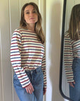 Sadie Midweight Organic Cotton Cherry Breton T-Shirt
