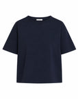organic cotton t shirt in navy