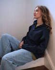navy blue sweatshirt for women