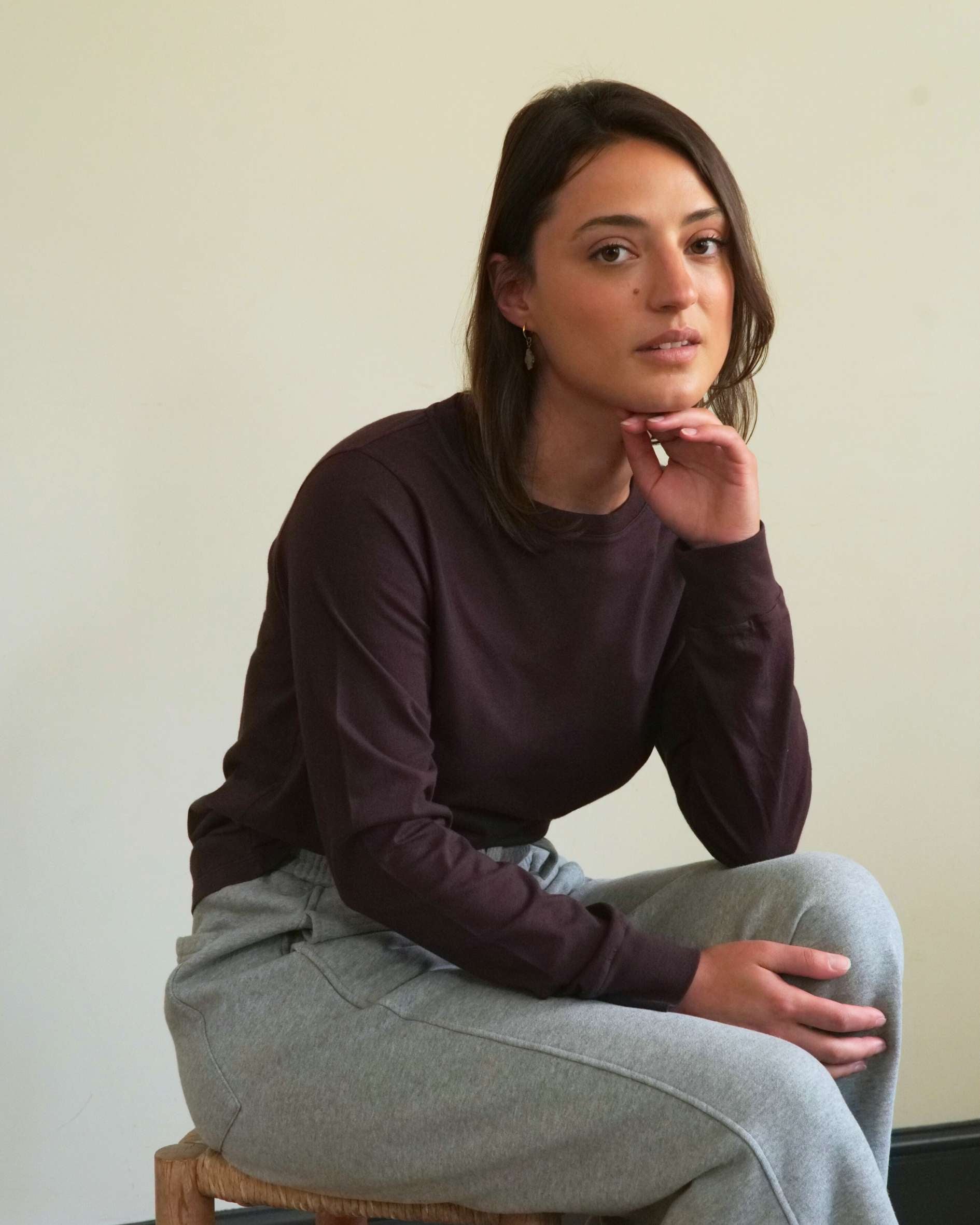 soft t shirts for women with rib cuff