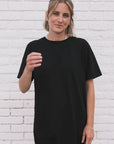 The ultimate organic cotton black summer dress