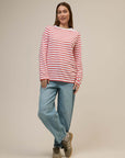 Sonny Midweight Organic Cotton Red Breton T-Shirt