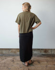 Hannah Midweight Organic Cotton Dark Olive T-Shirt