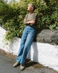Audrey Organic Cotton Dark Olive T-Shirt