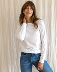 Audrey Organic Cotton White T-Shirt