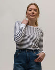 Ribbed_cuffs_on_long_sleeve_navy_Breton_top_in_organic_cotton