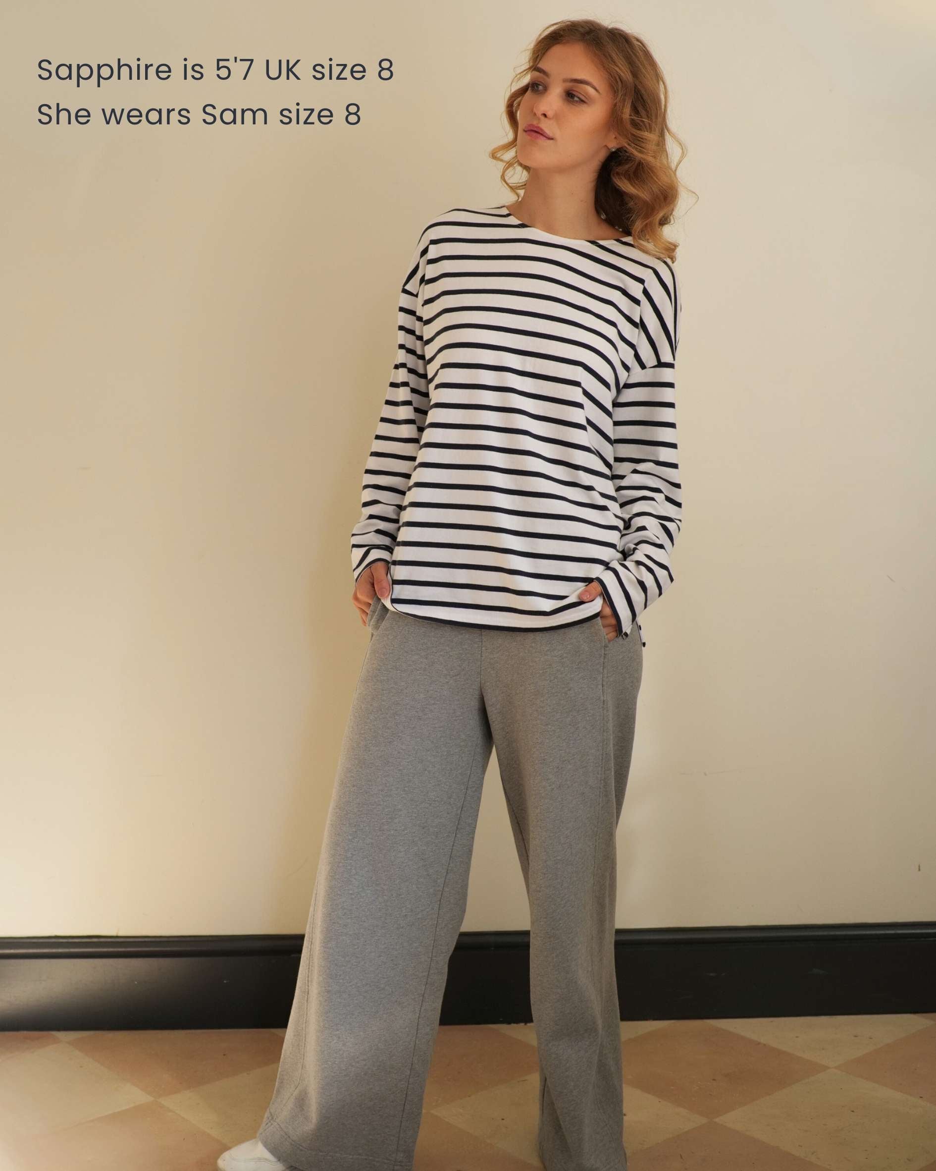 Sam Midweight Organic Cotton Navy Breton T-Shirt