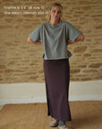 Hannah Midweight Organic Cotton Charcoal Marl T-Shirt