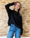 black sweatshirt for women