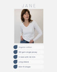 most flattering v neck tee