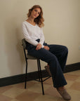 flattering v neck t shirt