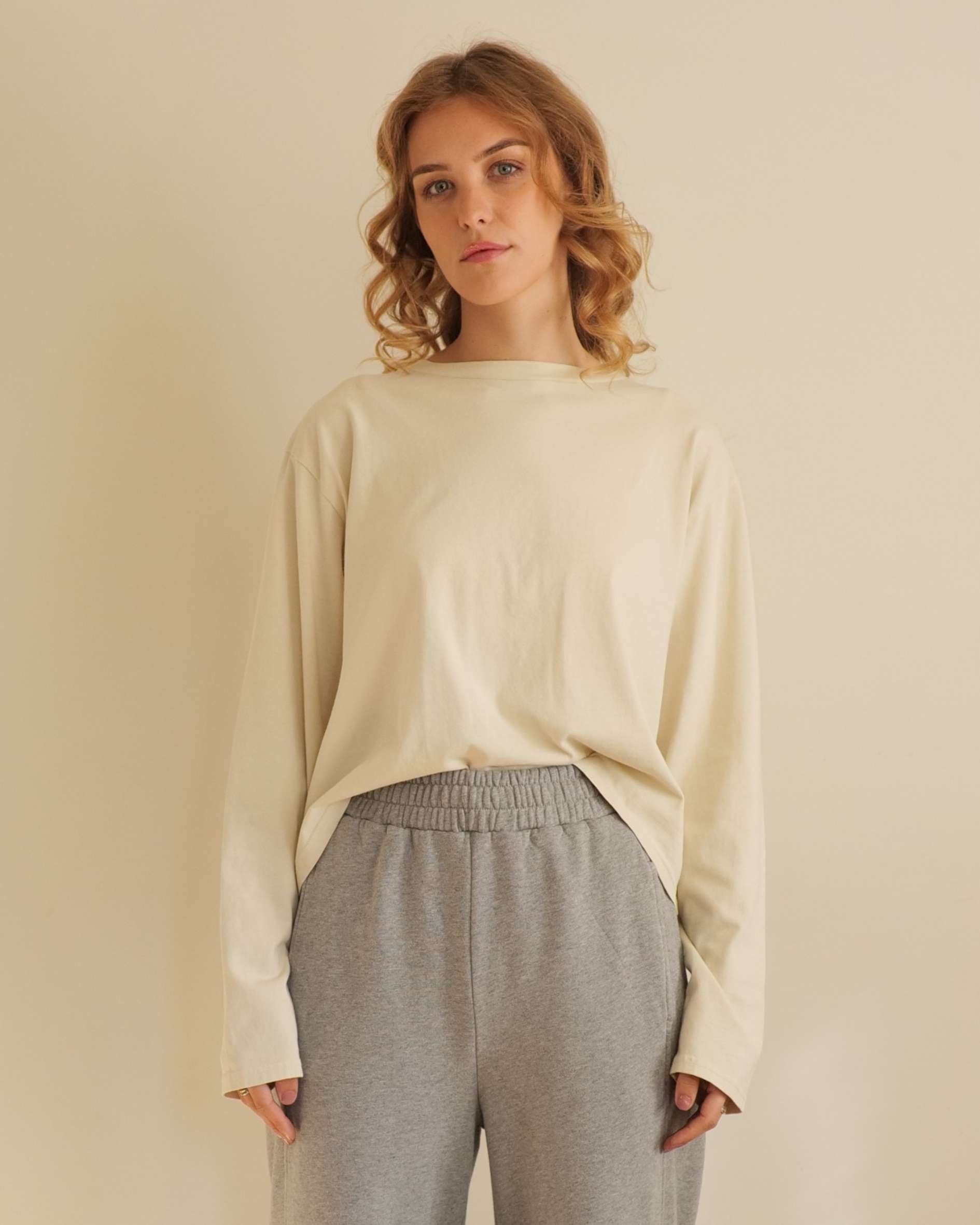 crew neck t shirt in organic cotton