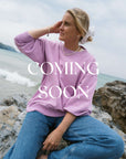 Connie Authentic Oversized Organic Cotton Violet Sweatshirt