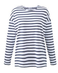 striped long sleeved t-shirt in organic cotton