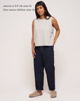 womens organic cotton grey tank size 10