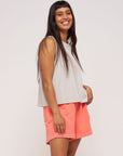 womens organic cotton willow high crew vest