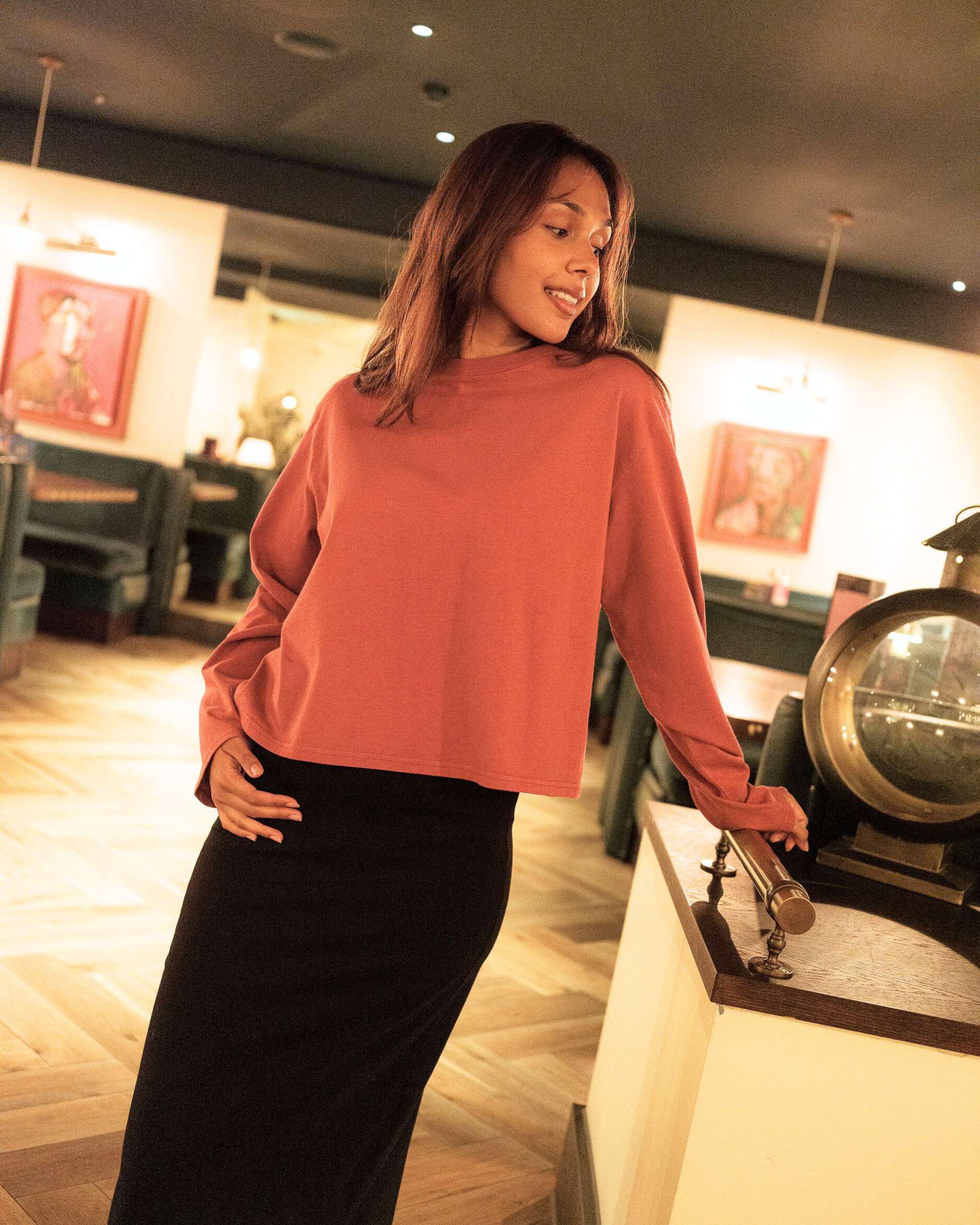 womens t-shirt organic cotton long sleeve