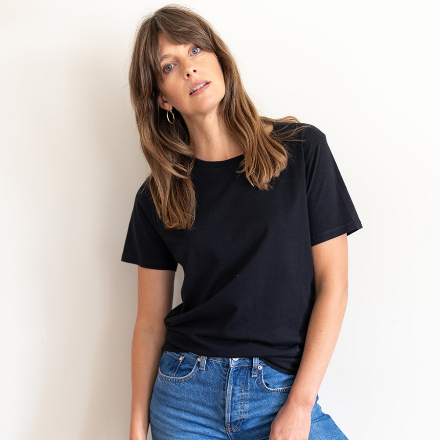 LOW CREW NECCK T SHIRT