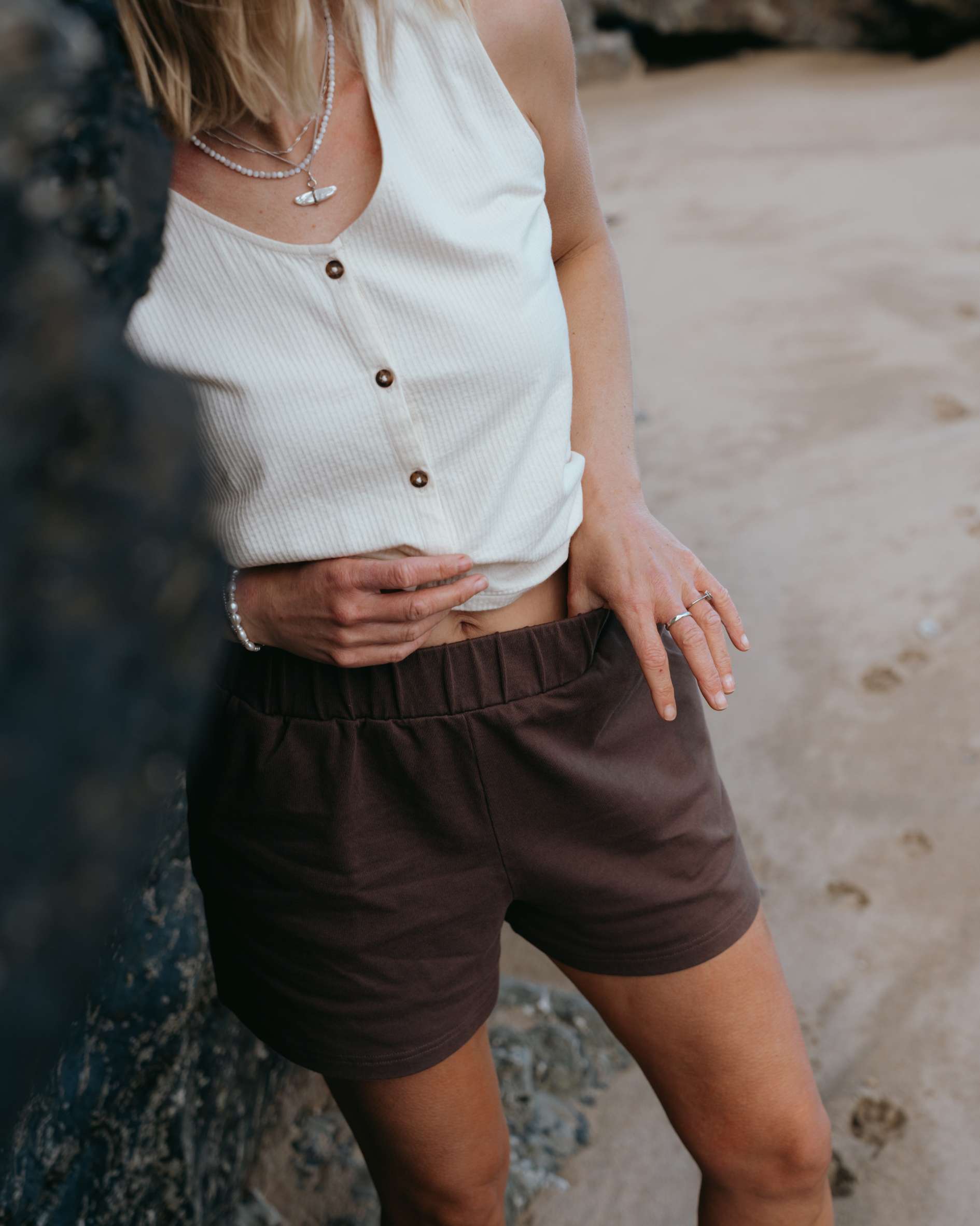 mocha sophie shorts co ord set 