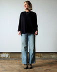 3_4_length_sleeve_black_organic_cotton_tee