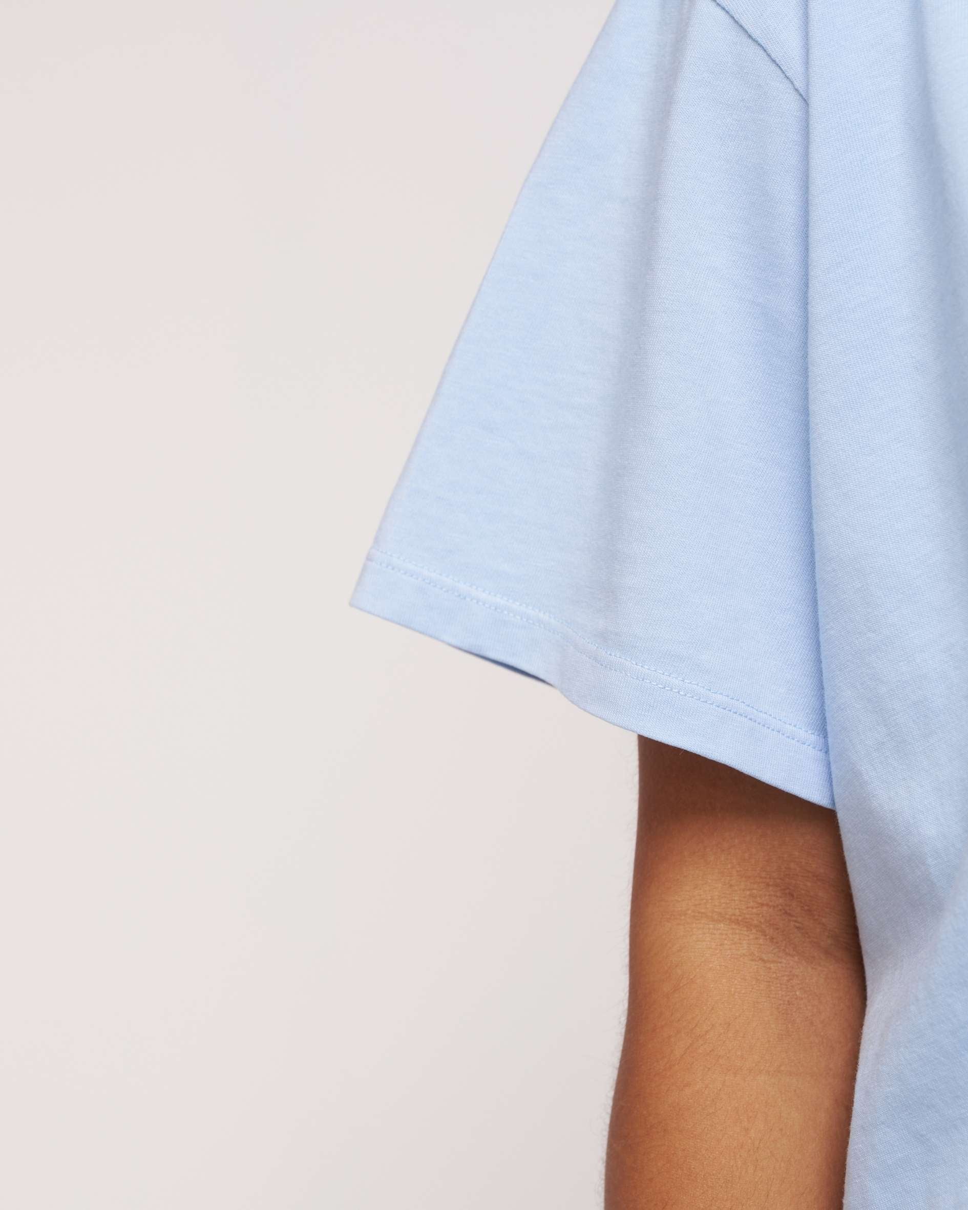 womens organic cotton pale blue casual tshirt