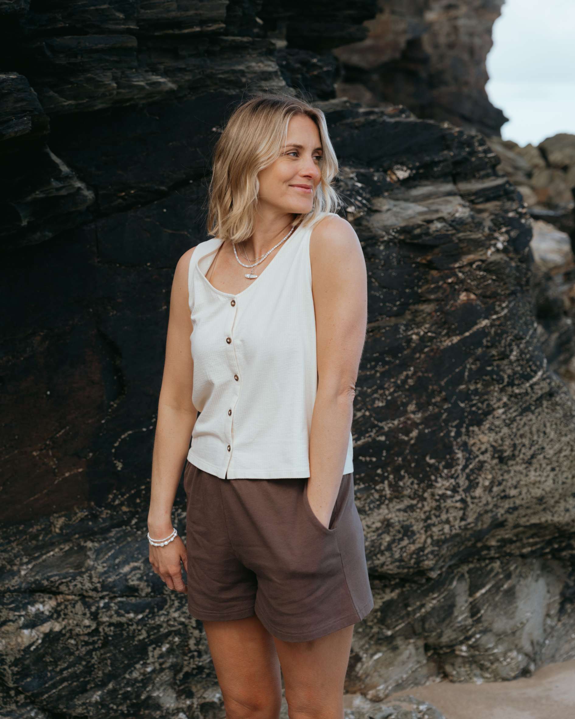 women's best coord mocha set