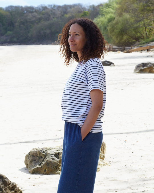 SHORT SLEEVE STRIPE TEE