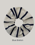 BLUE_BRETON_Scrunchie_with_reused_fabric_remnants