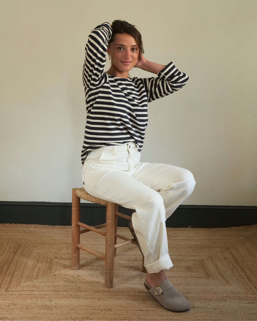 Classic Navy Breton with no logos