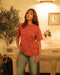 Classic crew neck t-shirt in terra colour
