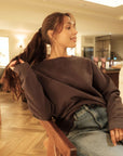 Verity Organic Cotton Slate Sweatshirt