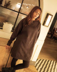 Fiona Organic Cotton Slate Sweatshirt Dress