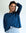 Cropped long sleeve t-shirt in French Navy
