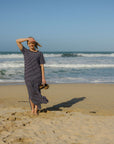 Elle Navy Stripe summer dress