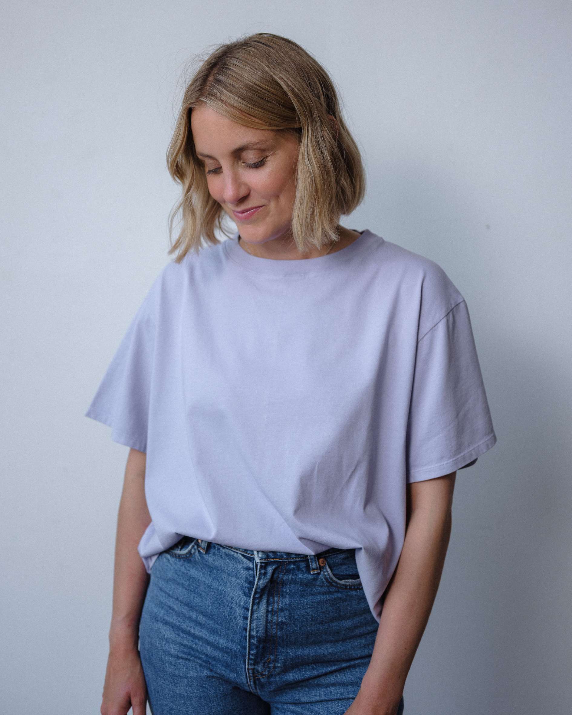 Flattering lilac cropped t-shirt - Sophie Hellyer