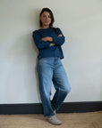 French Navy organic cotton tee