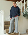 Grey_marl_wide_leg_joggers_with_navy_half_zip_sweatshirt