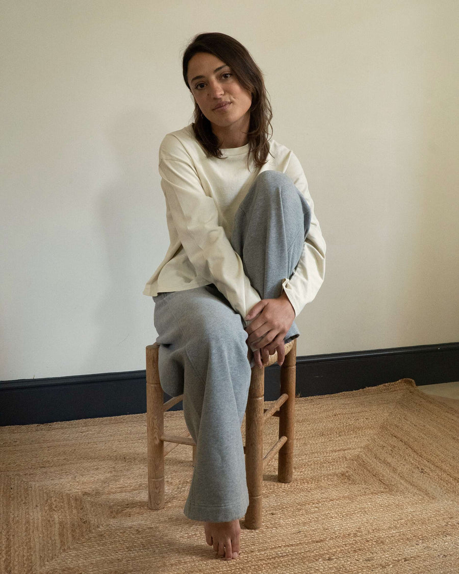 Kate Organic Cotton Grey Marl Joggers