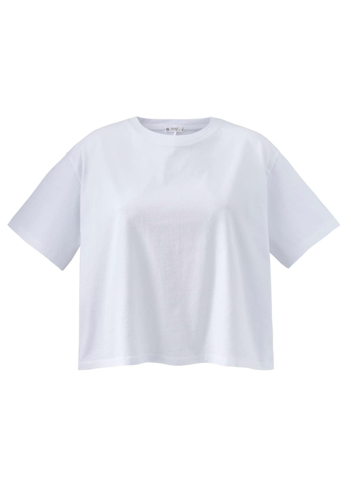 Hannah White cropped women&#39;s t-shirt
