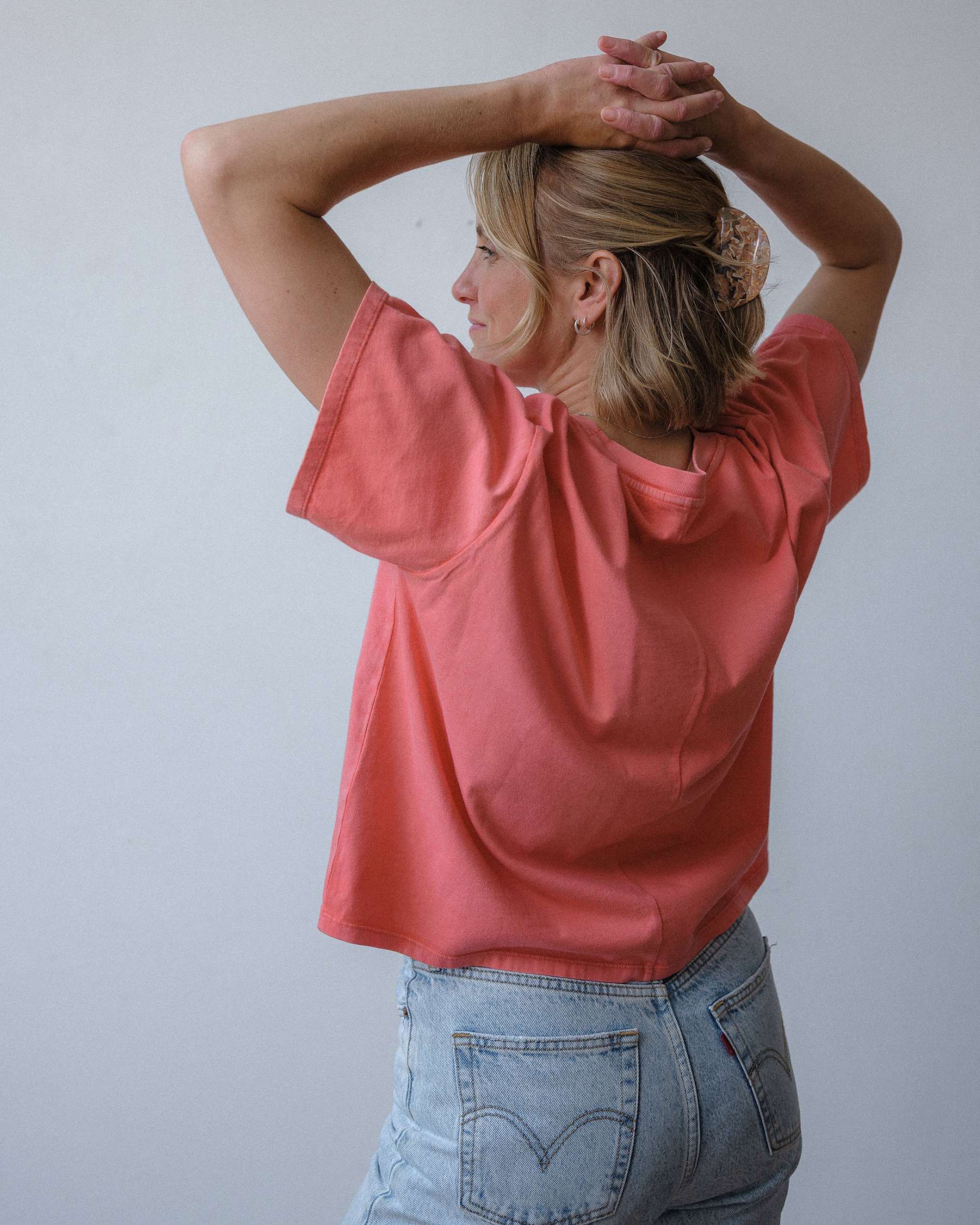 Hannah Watermelon cropped organic cotton t-shirt - Sophie Hellyer