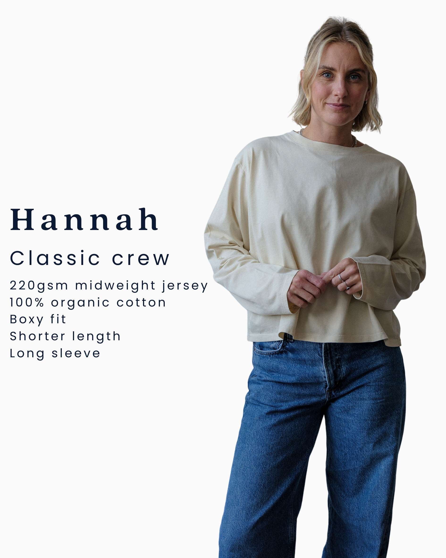 long sleeve t shirt  in organic cotton 