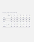 Hannah Midweight Organic Cotton T-Shirt measurements