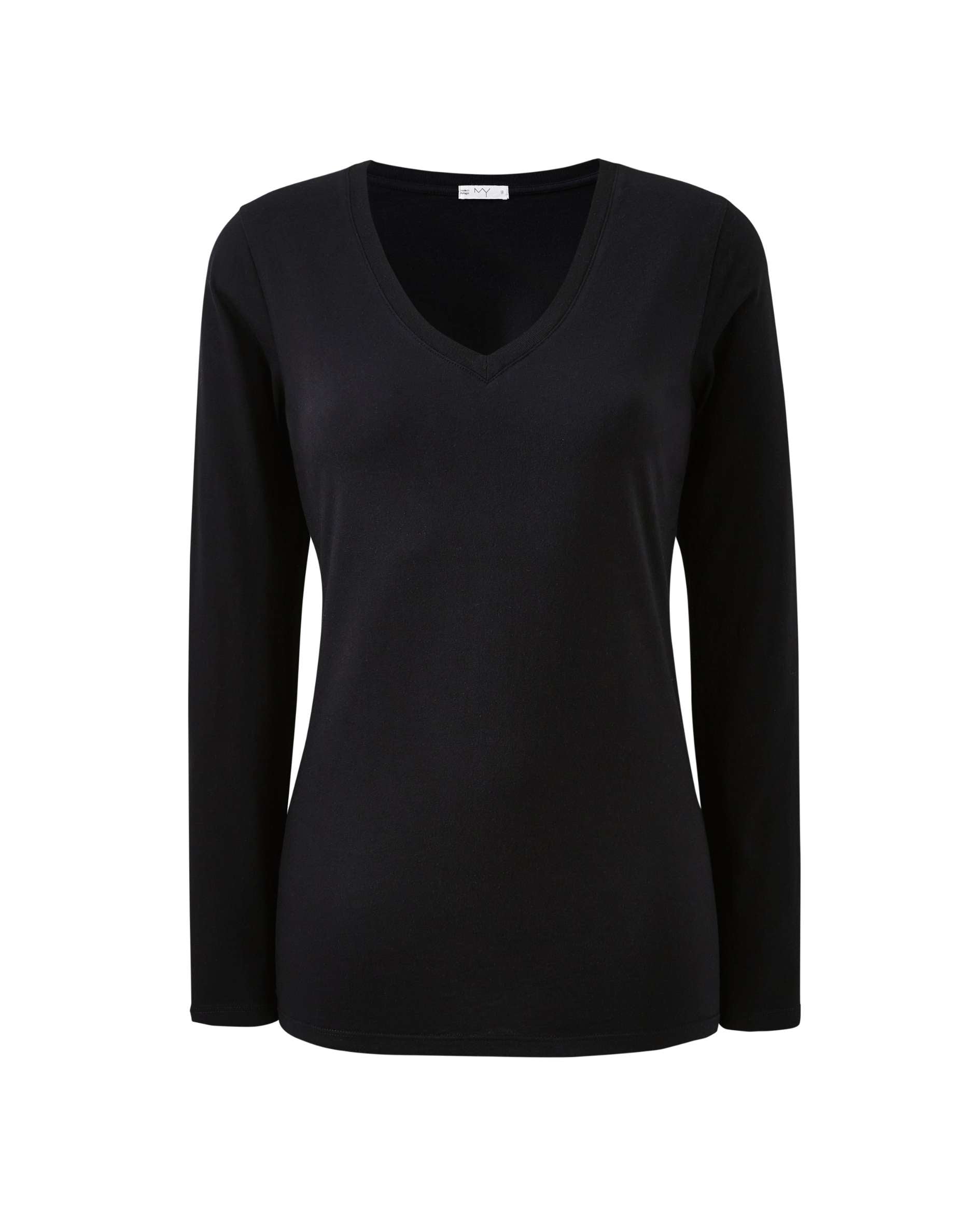 Long_Sleeved_V_Organic_Cotton_Black_T-Shirt
