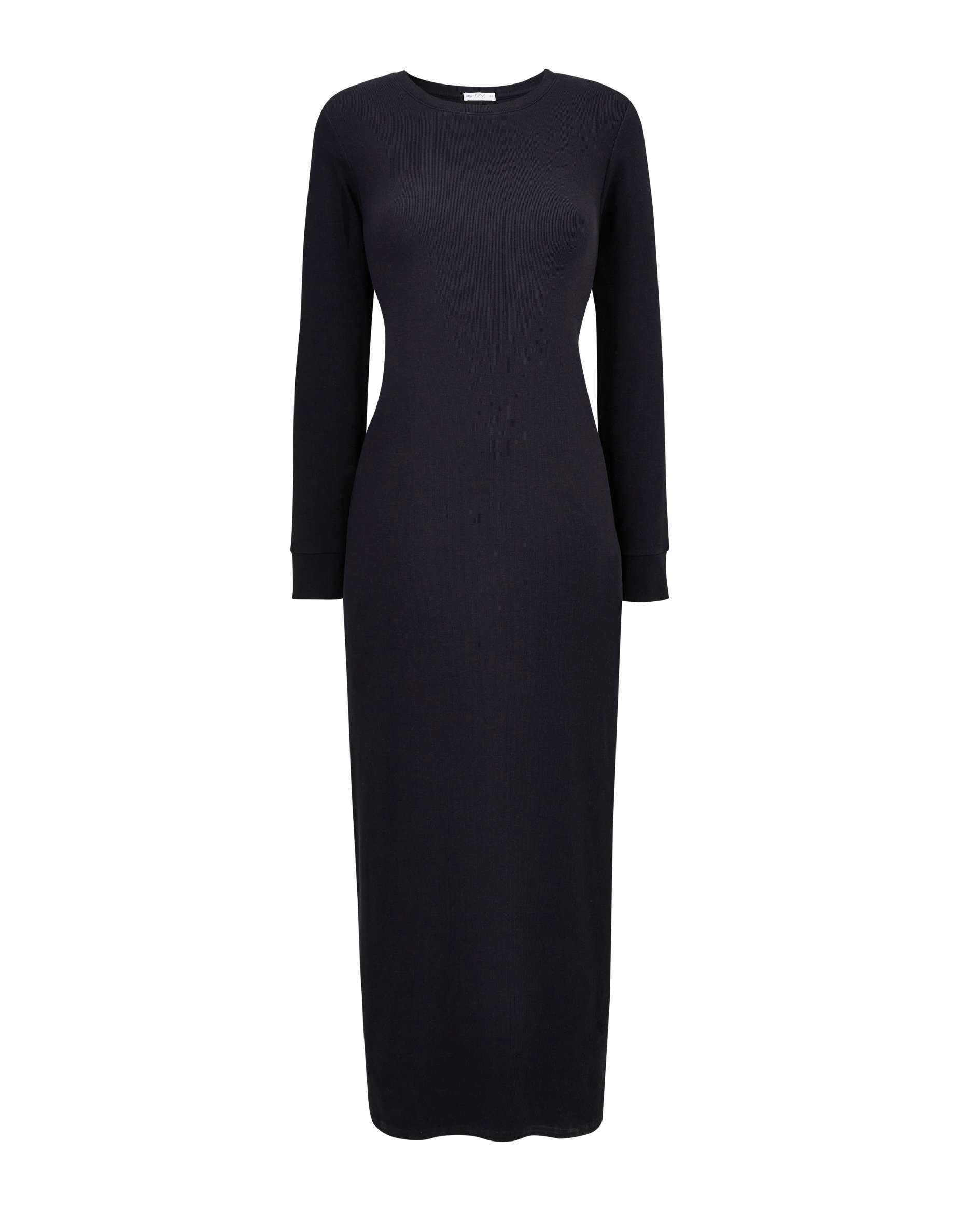 Luxe_Organic_Cotton_Black_Rib_Dress_-_Lydia