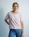 Mabel pink stripey tshirt